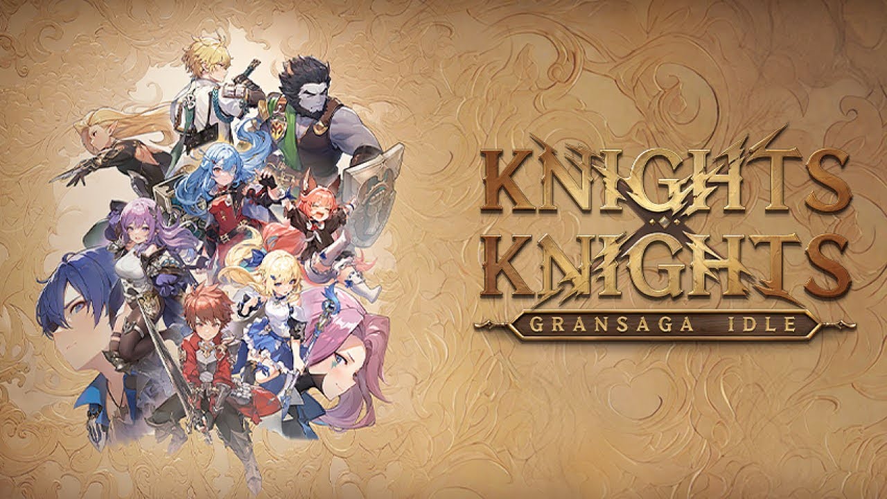 Las and his team of legendary knights prepare for battle against dark forces in GranSaga Idle KNIGHTSxKNIGHTS.