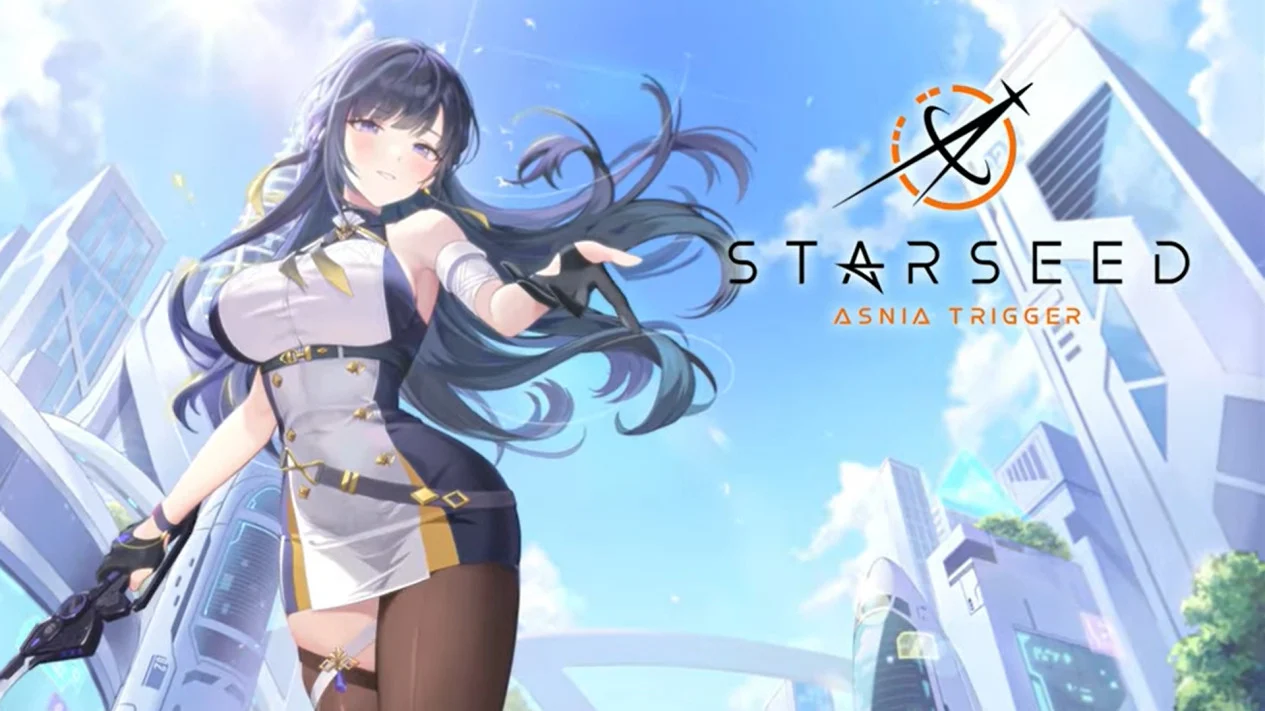 Screenshot of STARSEED Asnia Trigger showing Proxyans, the AI girls, in battle with dynamic skill animations and vibrant environments.